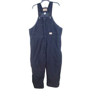 Schmidt Workwear Insulated Overalls Mens 2XL Short Black With Quilted Lining